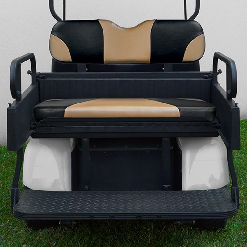 RHOX Rhino Seat Box Kit, Sport Black/Tan, E-Z-Go TXT 96+ PN# SEAT-911BT-S
