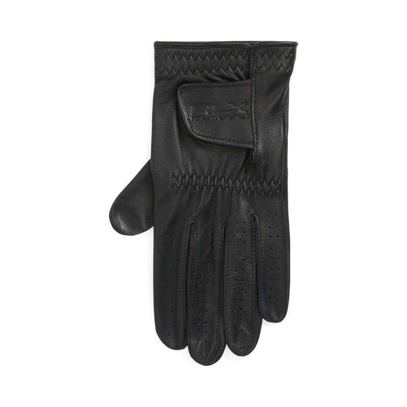 RLX Ralph Lauren Performance Cabretta Leather Golf Glove Left – Black