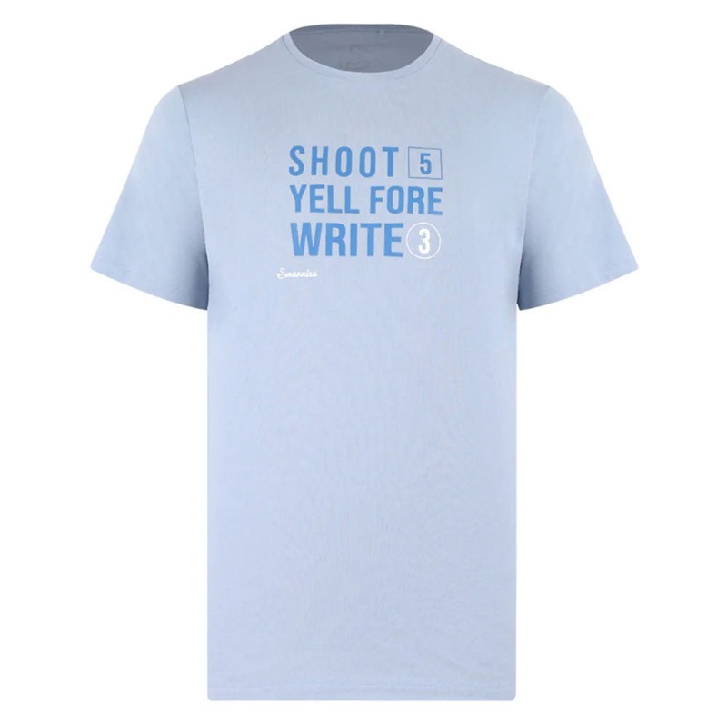 Swannies Yell Fore Golf Tee|Sky|Small|Medium|Large|X-Large|XX-Large