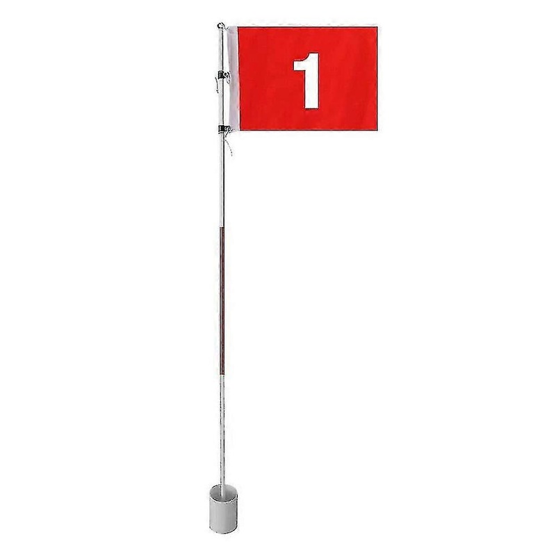 Christmas Golf Flagstick 6ft Golf Flag And Cup For Yard Pro Detachable