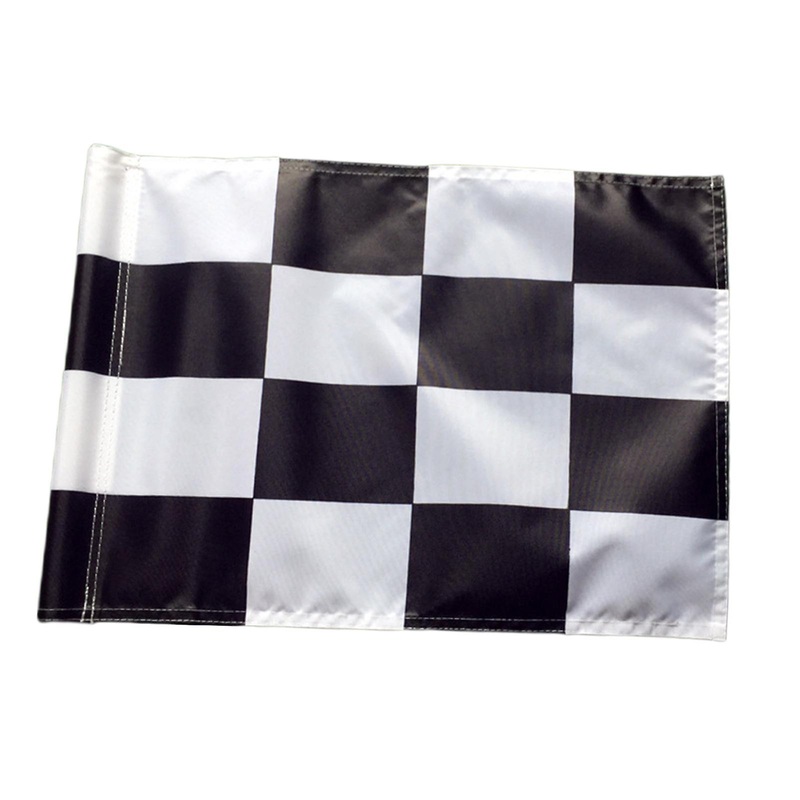 Golf Flag Training Putting Green Flags for Yard,Garden, Indoor Black White