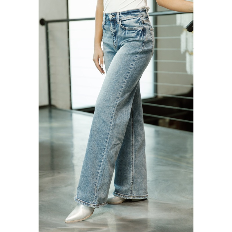 GRAHAM 90’S HIGH RISE WIDE LEG JEANS