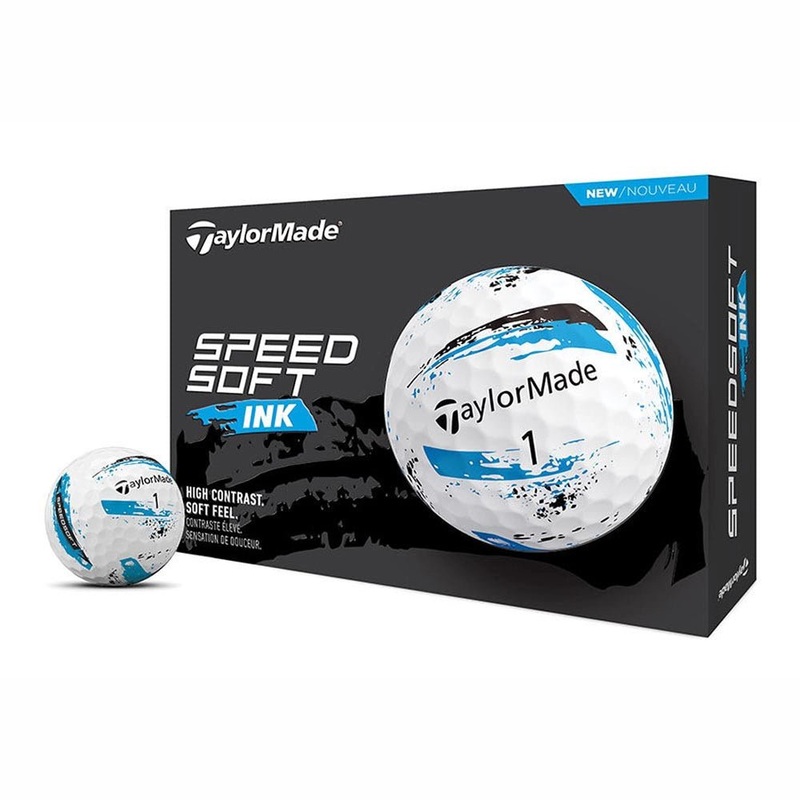 TaylorMade SpeedSoft Ink Golf Balls – Blue