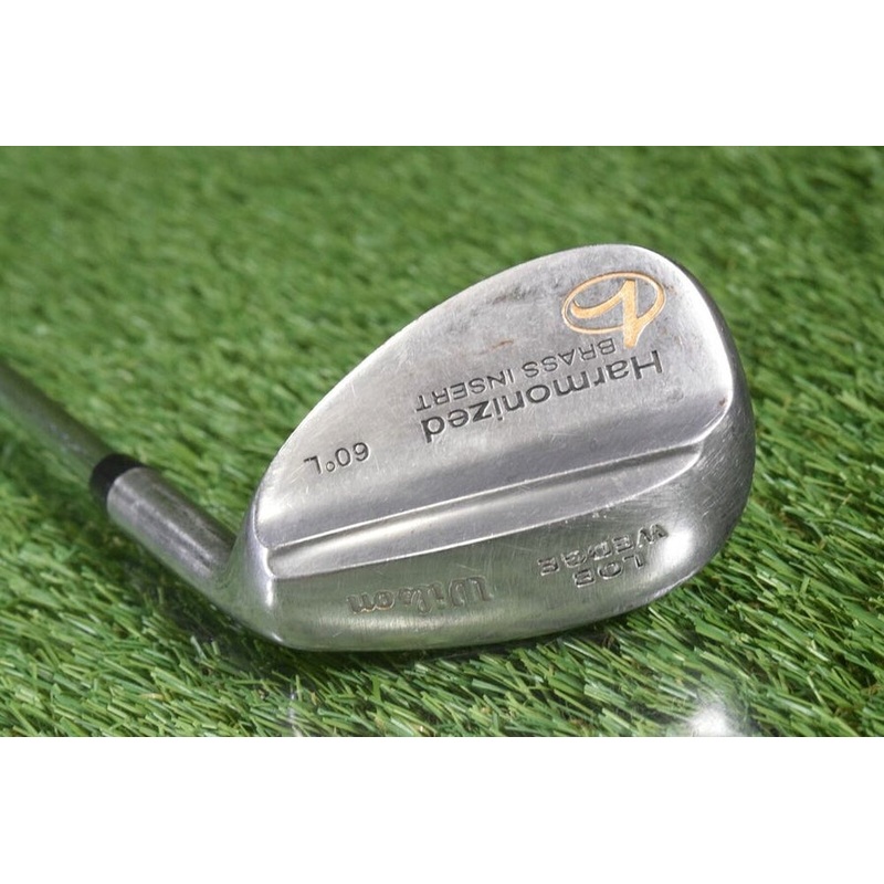 WILSON HARMONIZED LOB WEDGE 60* L BRASS INSERT WEDGE FLEX STEEL SHAFT ~ L@@K!!