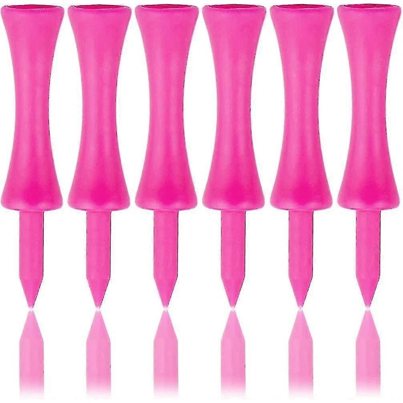 57mm Plastic Golf Balls with Pink Tees 100 Count Set