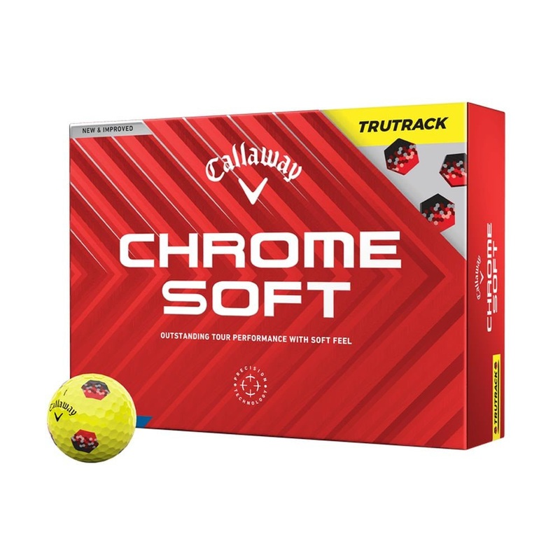 Callaway Chrome Soft TruTrack Golf Balls – Yellow – 2024