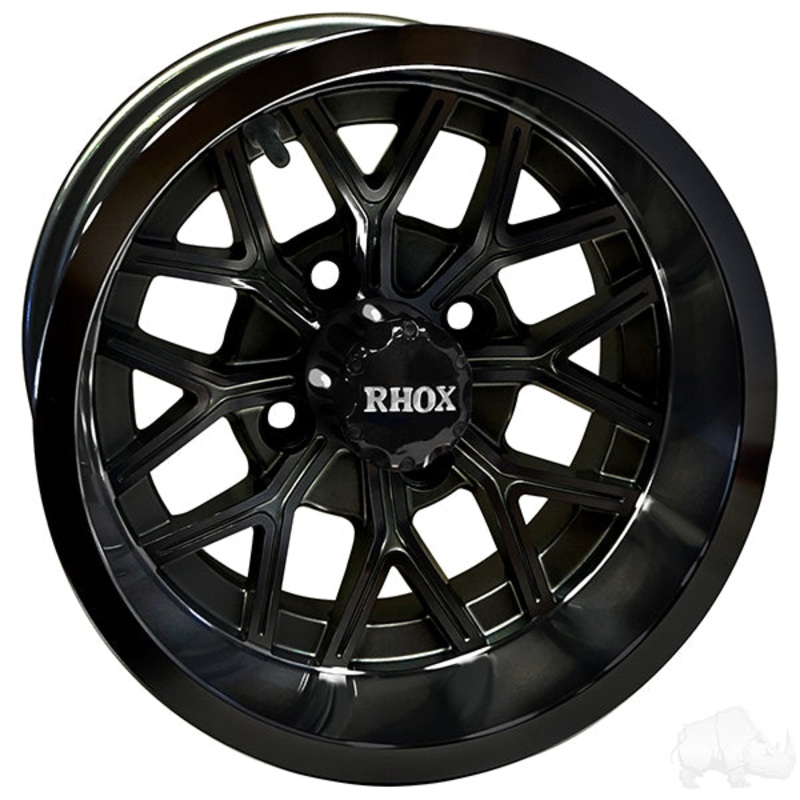 RHOX RX284, Gloss Black, 12×6 ET-10