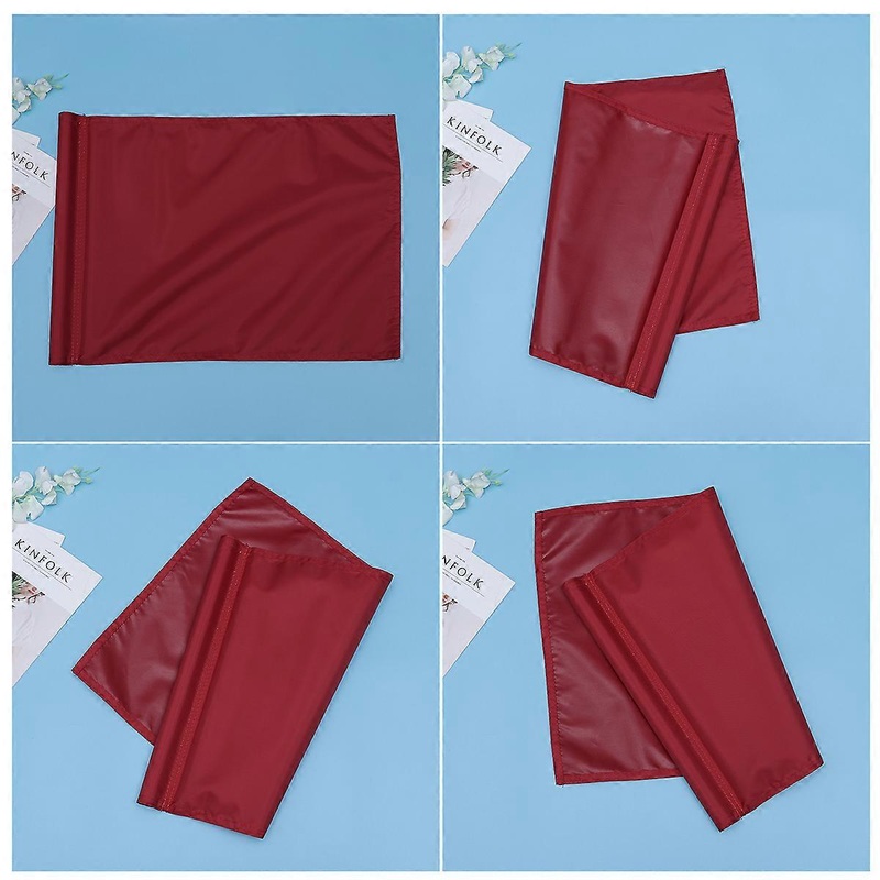 Training Flag Golf Practice Rectangular Monochrome Mini Size Red 51*36cm 1Set