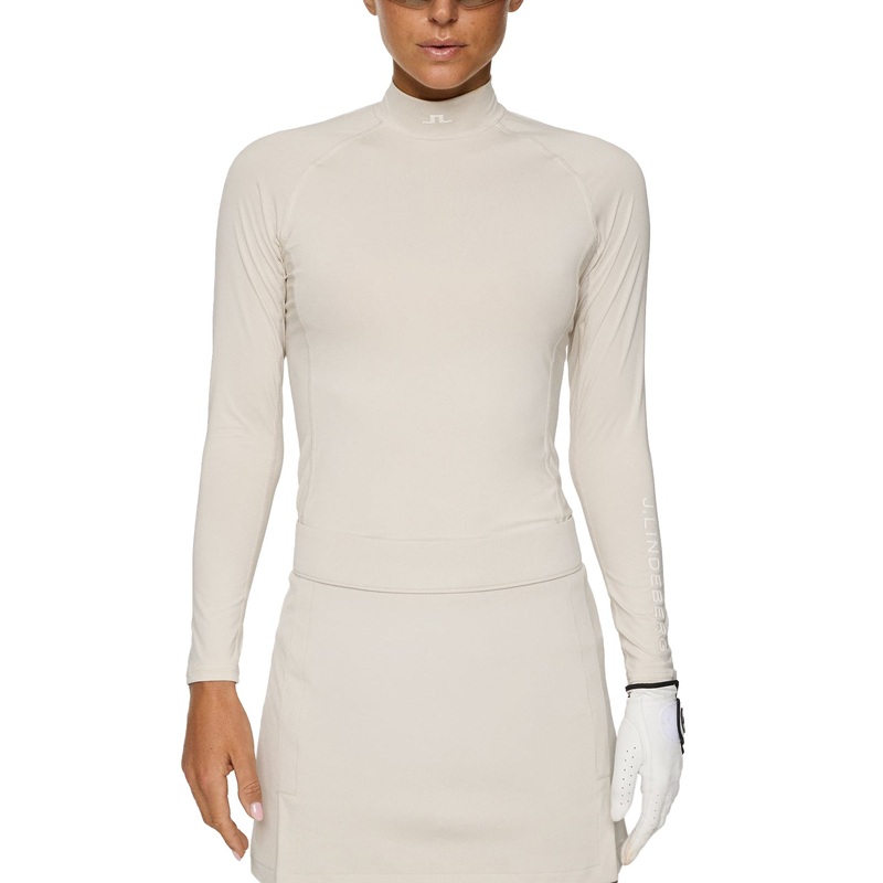J.Lindeberg Women’s Ella Compression Golf Shirt – Moonbeam