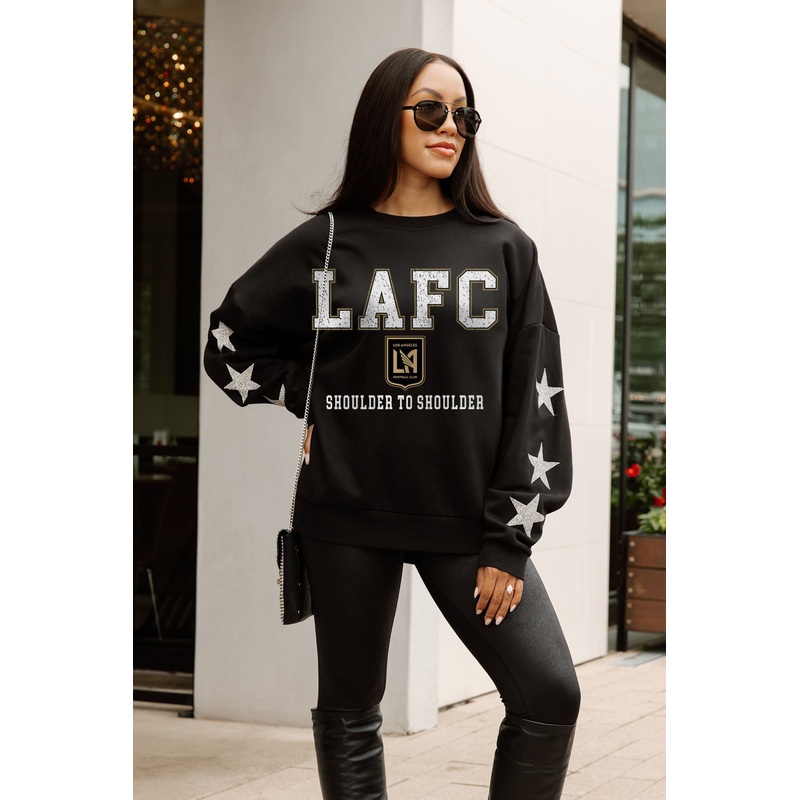 LOS ANGELES FC VELOCITY STAR EMBELLISHED CREW SWEATSHIRT