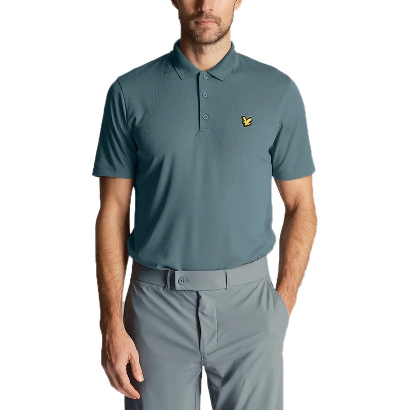 Lyle & Scott Golf Tech Polo Shirt – Iron Blue