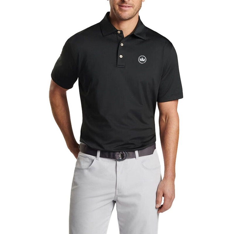 Peter Millar Performance Stretch Jersey Golf Shirt – Black