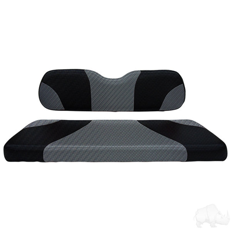 RHOX Rhino Cushion Set, Sport Black Carbon Fiber/Gray Carbon Fiber PN# SEAT-001BGCF-S