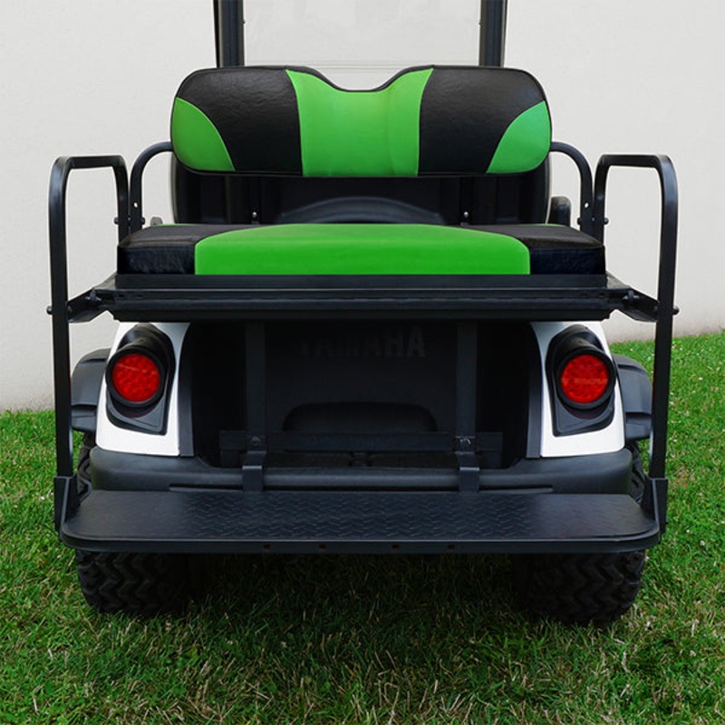 RHOX Rhino Seat Kit, Sport Black/Green, Yamaha Drive2 PN# SEAT-471BG-S