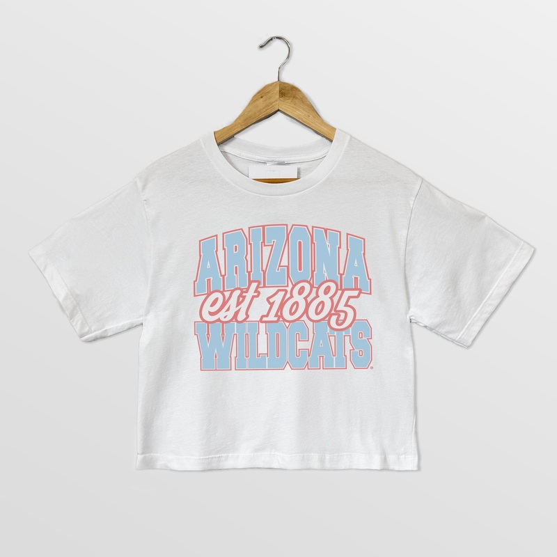 ARIZONA WILDCATS DEEP ROOTS BOXY FIT WOMEN’S CROPPED TEE