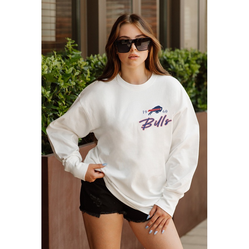 BUFFALO BILLS Double Move Oversized Long-Sleeve Tee