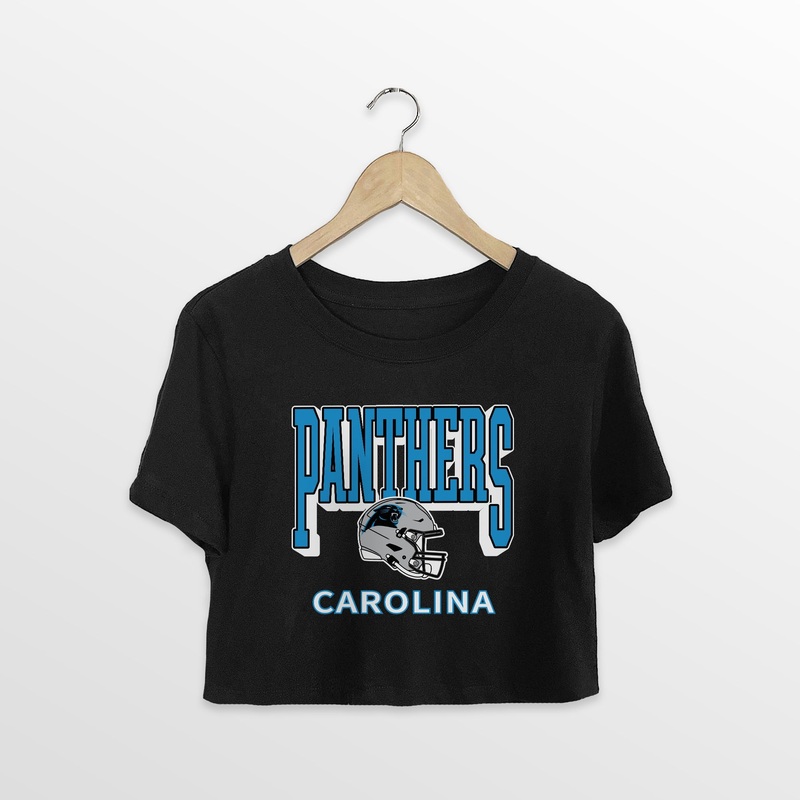 CAROLINA PANTHERS PURE VICTORY CLASSIC CROP TEE