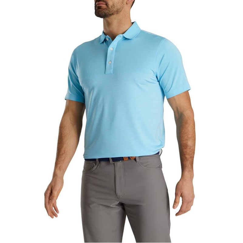 FootJoy Engineered Pin Stripe Lisle Golf Polo – Previous Season Style