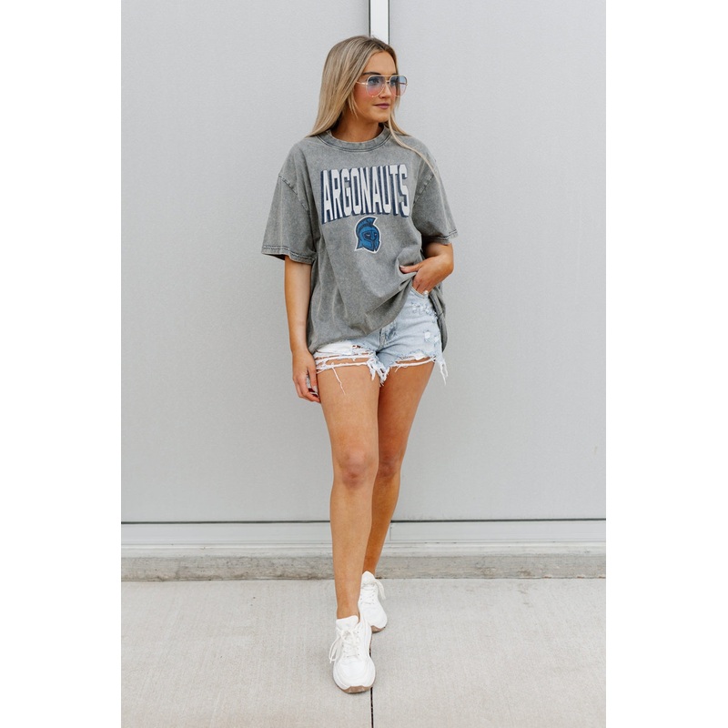WEST FLORIDA ARGONAUTS Solid Defense Oversized Crewneck Tee