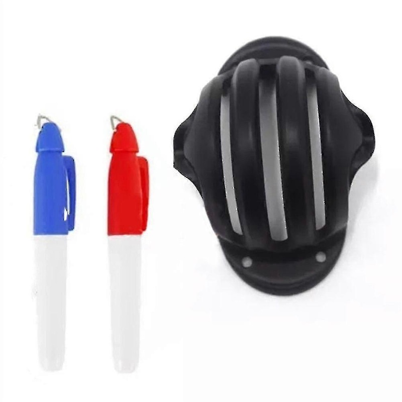 golf ball triple track 3 line marker stencil erc chrome soft odyssey + 2 pen high quality
