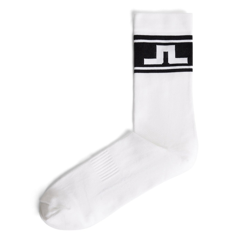 J.Lindeberg Percy Golf Sock – White