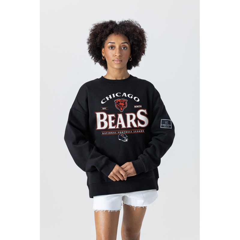 CHICAGO BEARS Players Only Fleece Drop-Shoulder Crew