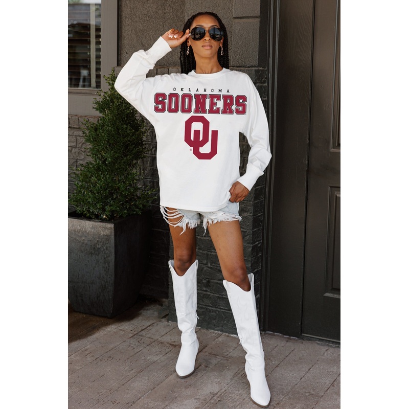 OKLAHOMA SOONERS Big Goals Oversized Pullover