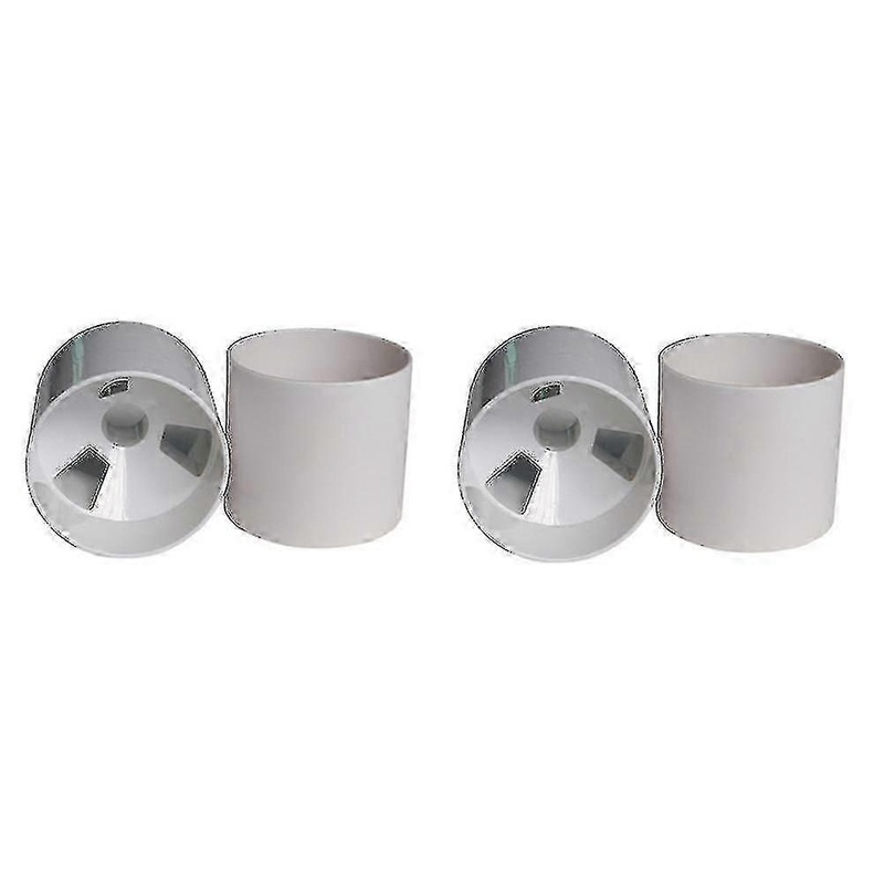 Outdoor 4pcs 3 Holes White Plastic Golf Training Flagpole Hole Cup