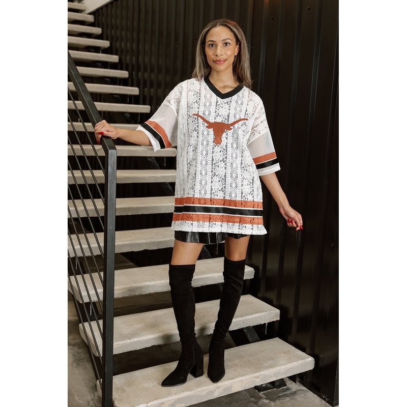 TEXAS LONGHORNS HIGH NOTE LACE FASHION JERSEY