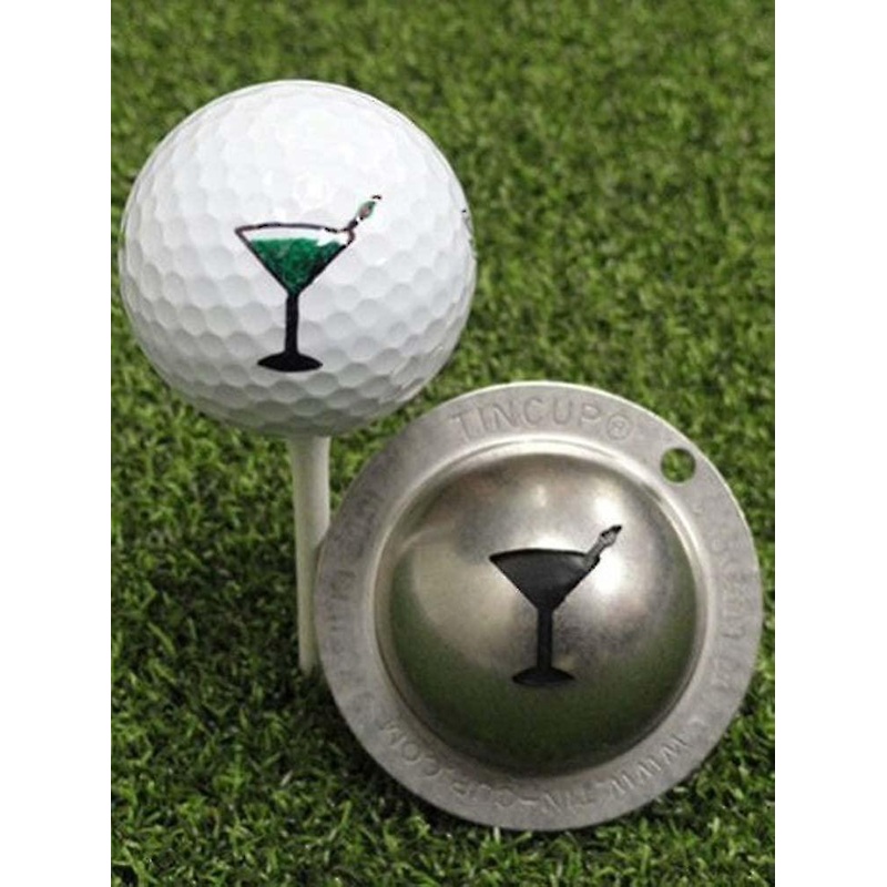 Tin Cup Golf Ball Custom Marker Alignment Tool Martini