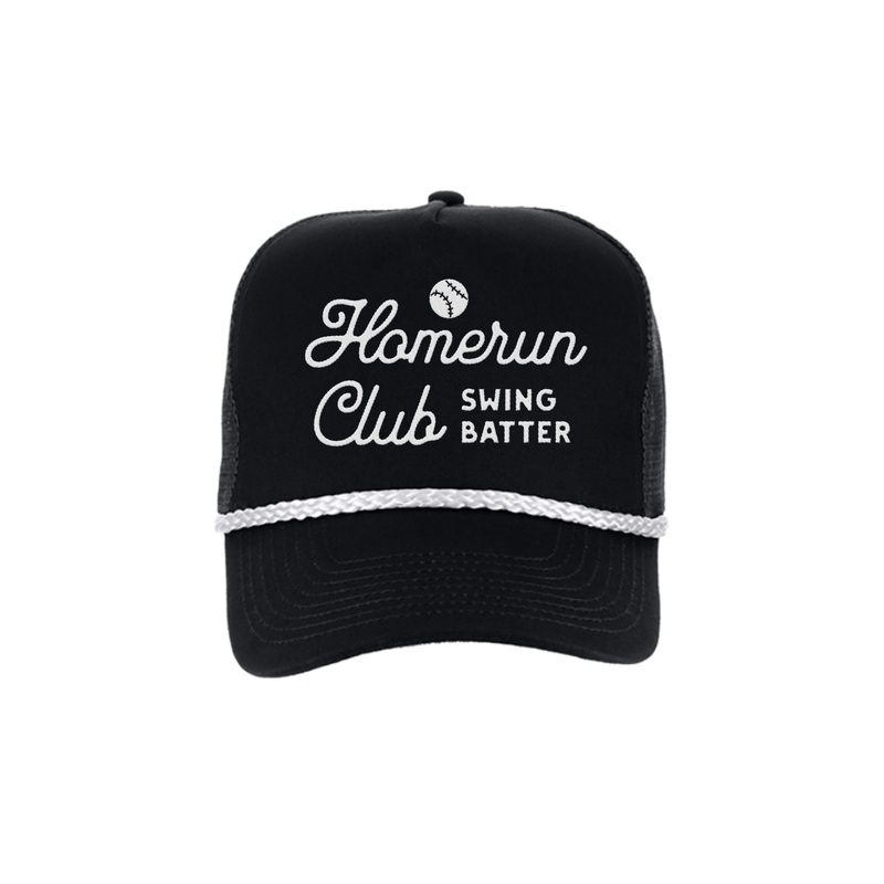 HOME RUN CLUB RETRO ROPE HAT IN BLACK