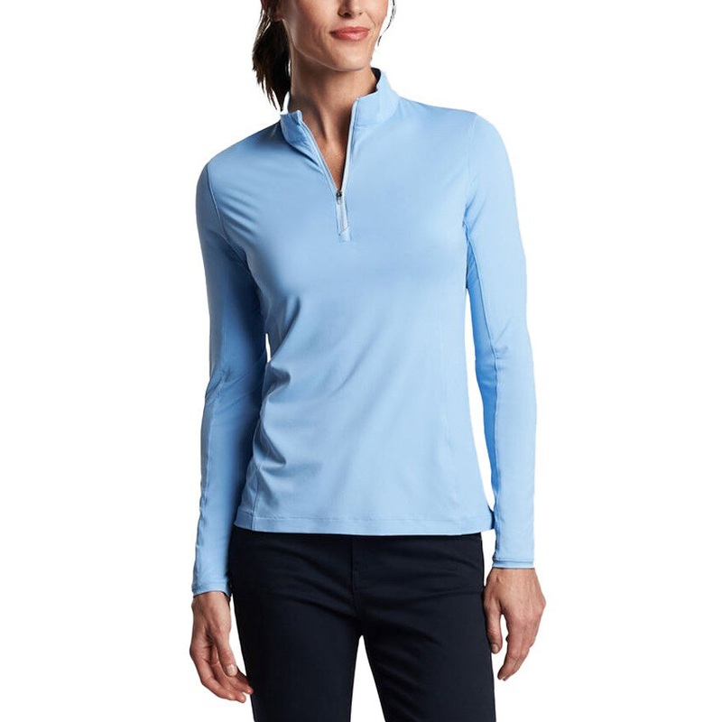 Peter Millar Women’s Lightweight Crown Sun Golf Shirt – Cottage Blue