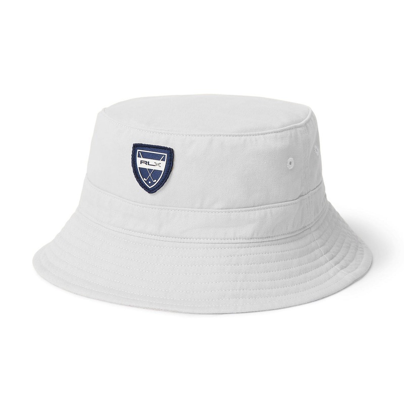 Ralph Lauren RLX logo Bucket Hat – White