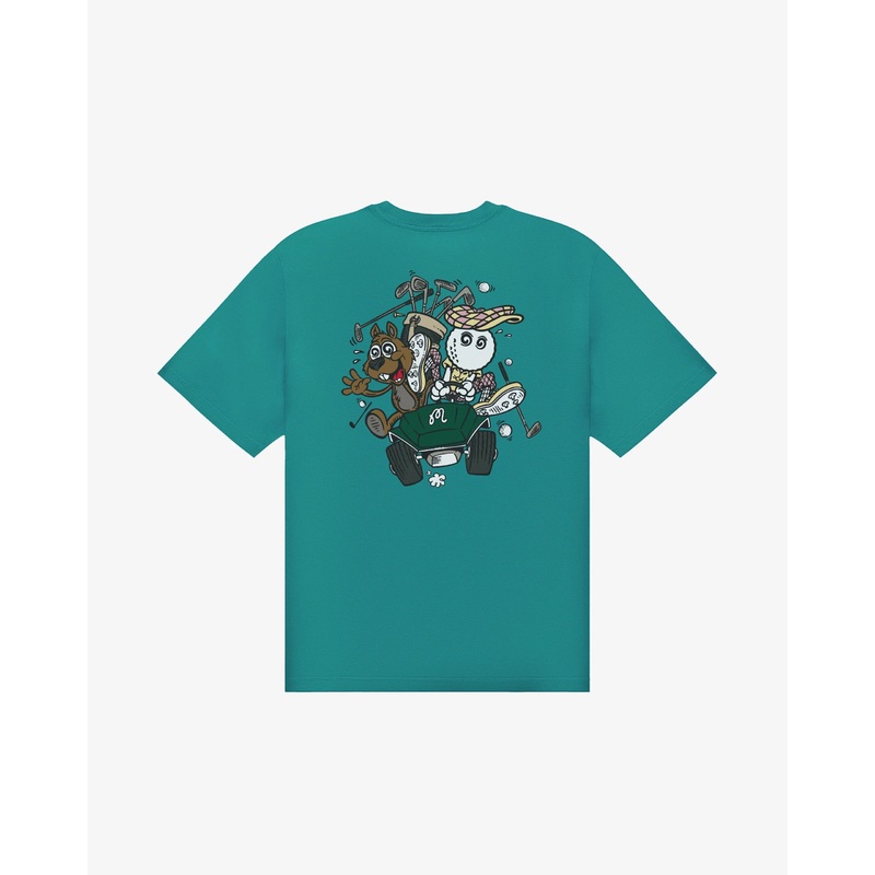 TWO MAN SCRAMBLE SS T-SHIRT|Blue Green|Light Khaki|Pink|S|M|L|XL|XXL