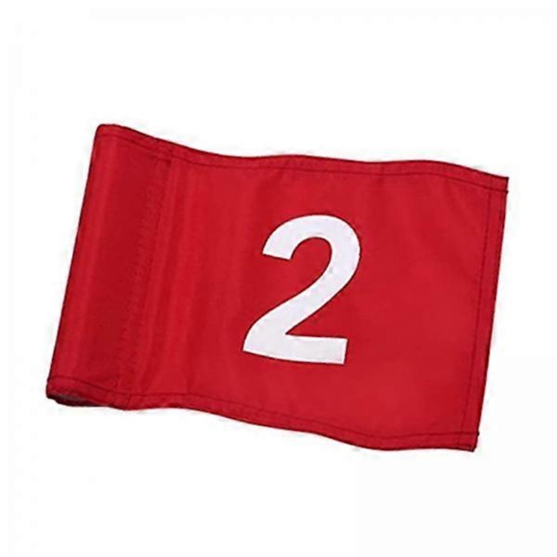 2x Deluxe Golf Flag Set for Home Practice And Training