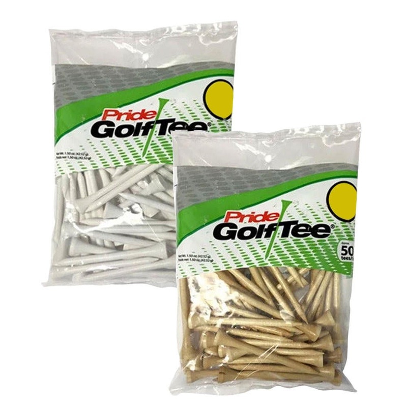 Golf Tees – 50 Count|Natural|White|2 1/8″|2 3/4″|3 1/4″|1 3/8″