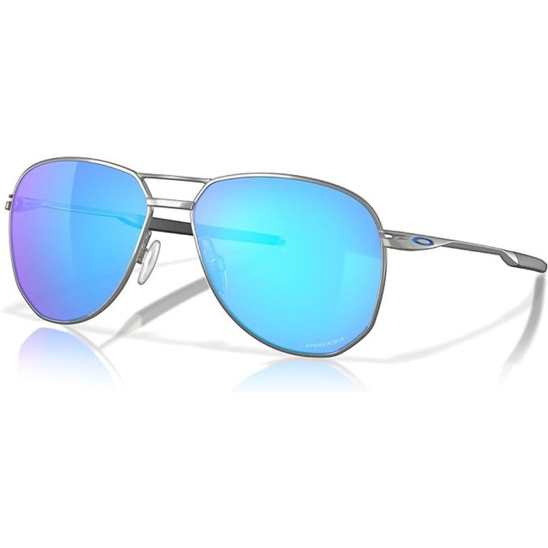 Oakley Contrail Sunglasses|Satin Chrome|Prizm Sapphire