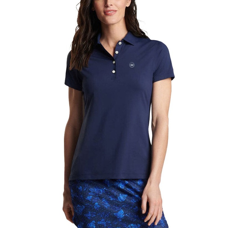 Peter Millar Women’s Performance Stretch Jersey Golf Shirt – Navy