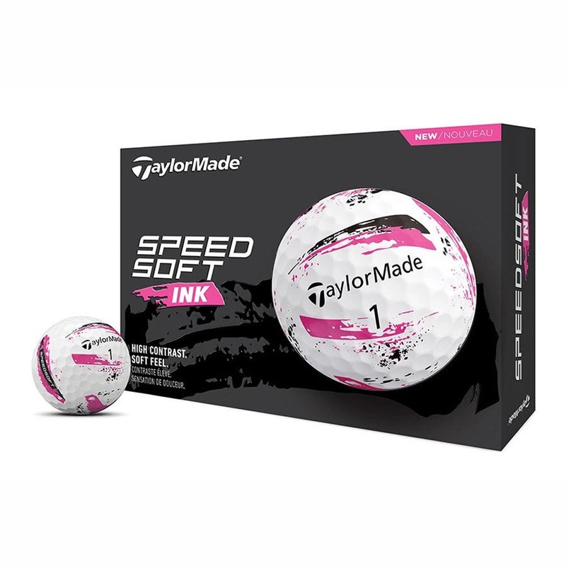 TaylorMade SpeedSoft Ink Golf Balls – Pink