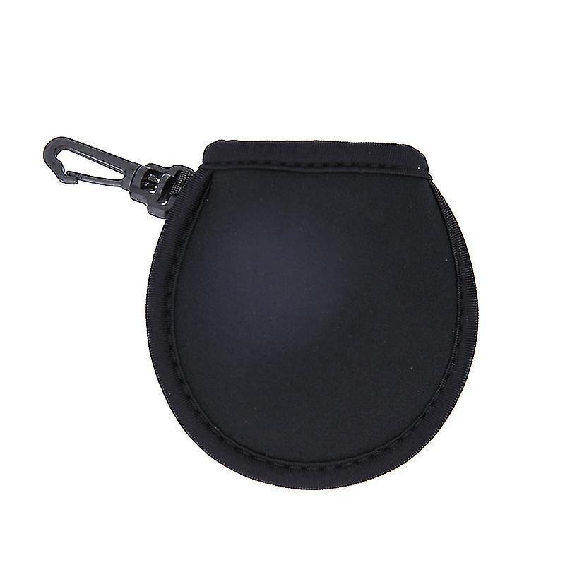 Golf Ball Cleaner Pouch, Portable Golf Ball Washer Pocket Ball Washer With Hanging Clip Buckle Ball Cleaner Bag For Men Ladies1pcblack