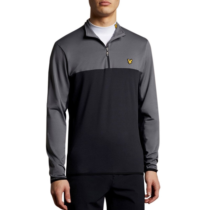 Lyle & Scott Colour Block Midlayer – True Black