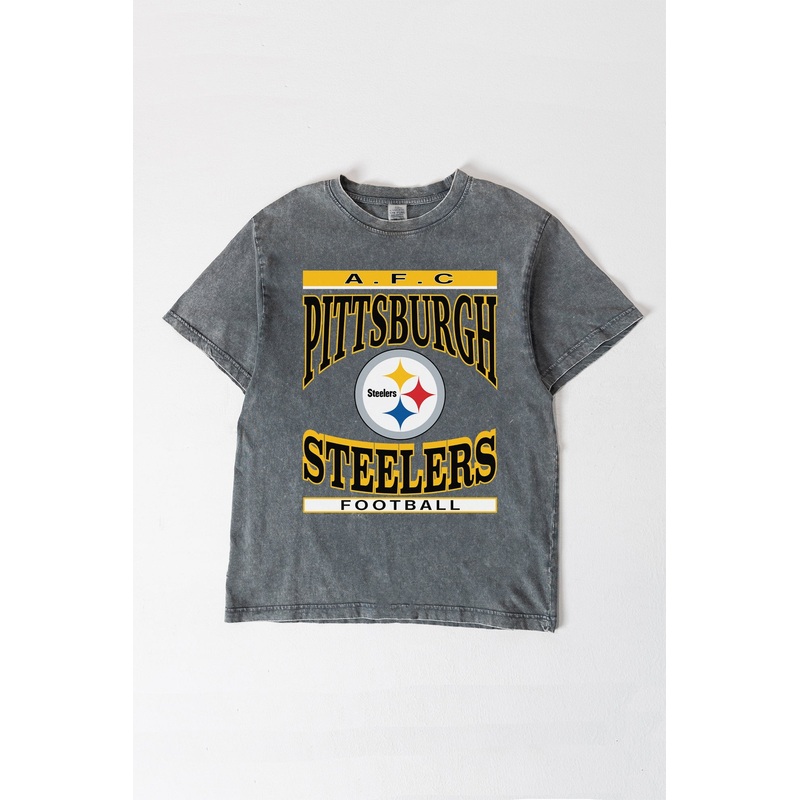 PITTSBURGH STEELERS CLASSIC GRIND WASHED RELAXED FIT TEE