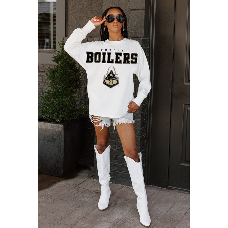 PURDUE BOILERMAKERS Big Goals Oversized Pullover