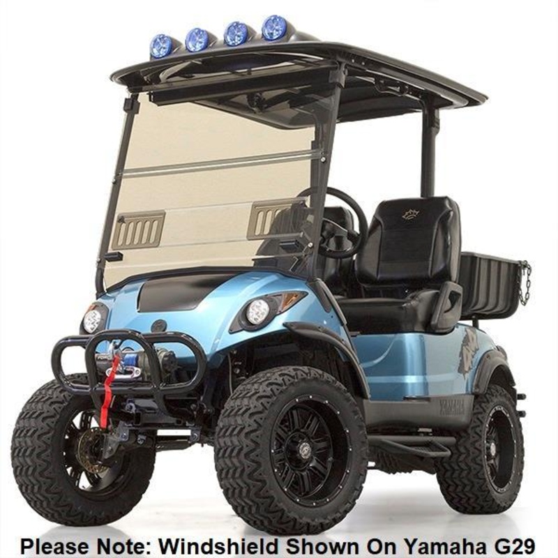 RedDot EZGO TXT Tinted 1/4 Fold-Down Windshield with Vents (Years 1994.5-2013) PN# 09-008