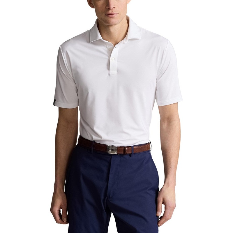 RLX Ralph Lauren Classic Fit Performance Golf Polo Shirt – Ceramic White