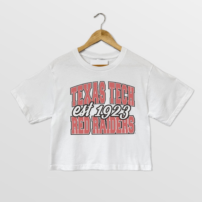 TEXAS TECH RED RAIDERS DEEP ROOTS BOXY FIT WOMEN’S CROPPED TEE
