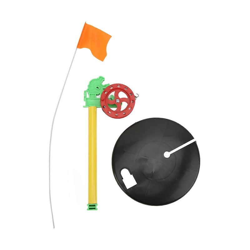 1 Set Portable Winter Ice Fishing Rod Marker Flag Outdoor Fishing Pole Indicator Tacklewith Hook
