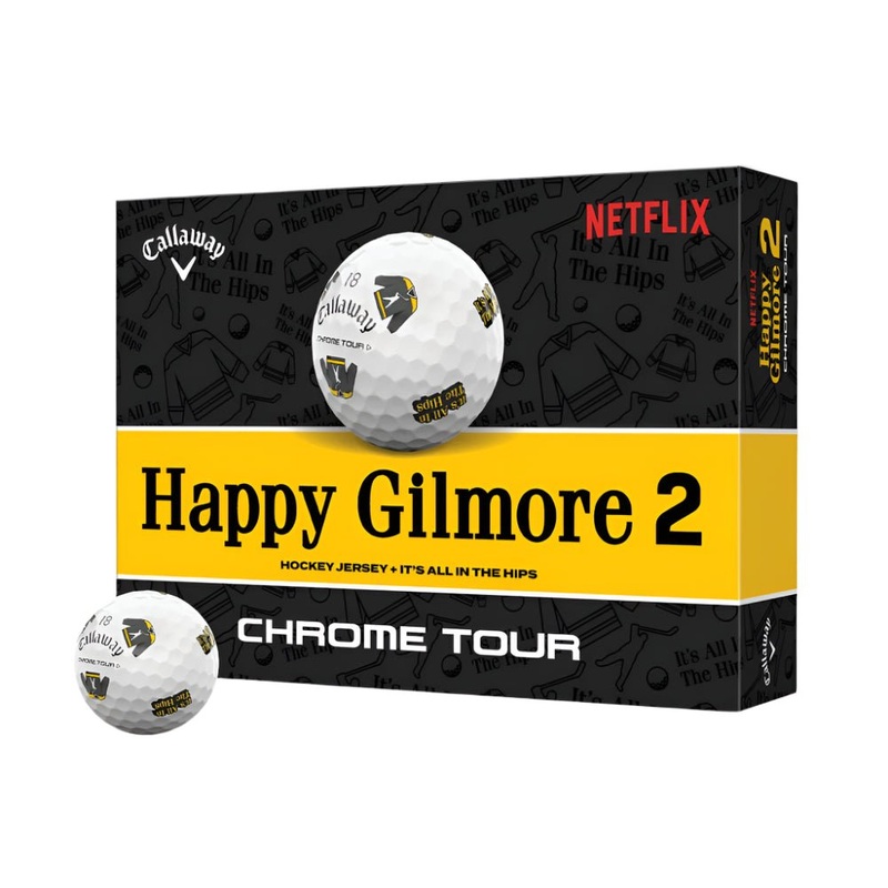 Callaway Chrome Tour Truvis Happy Gilmore 2 It’s All In The Hips Golf Balls