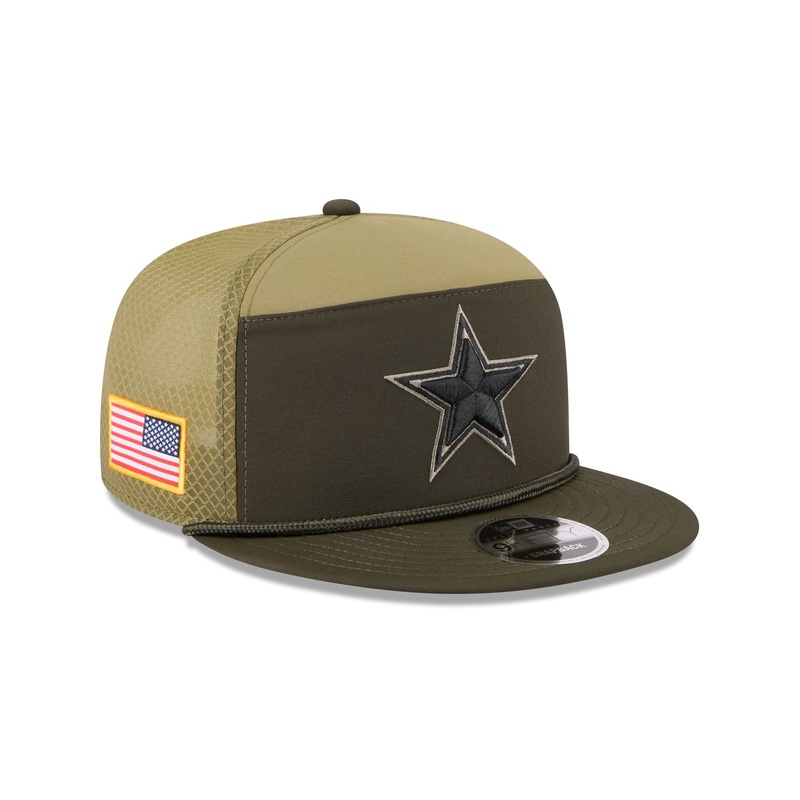 Dallas Cowboys 2025 Salute to Service Split Panel 9FIFTY Trucker Hat