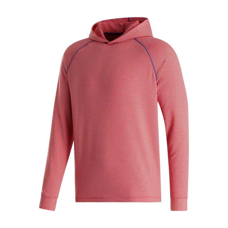 Footjoy Pinstriped Hoodie|Racing Red/White|L|XXL